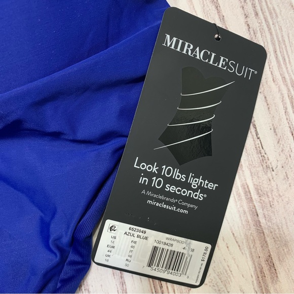 NWT MIRACLESUIT Rock Solid Wrapsody One Piece Swimsuit - Picture 11 of 11